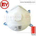 Conical shape P2 disposable respirator dust mask with valve